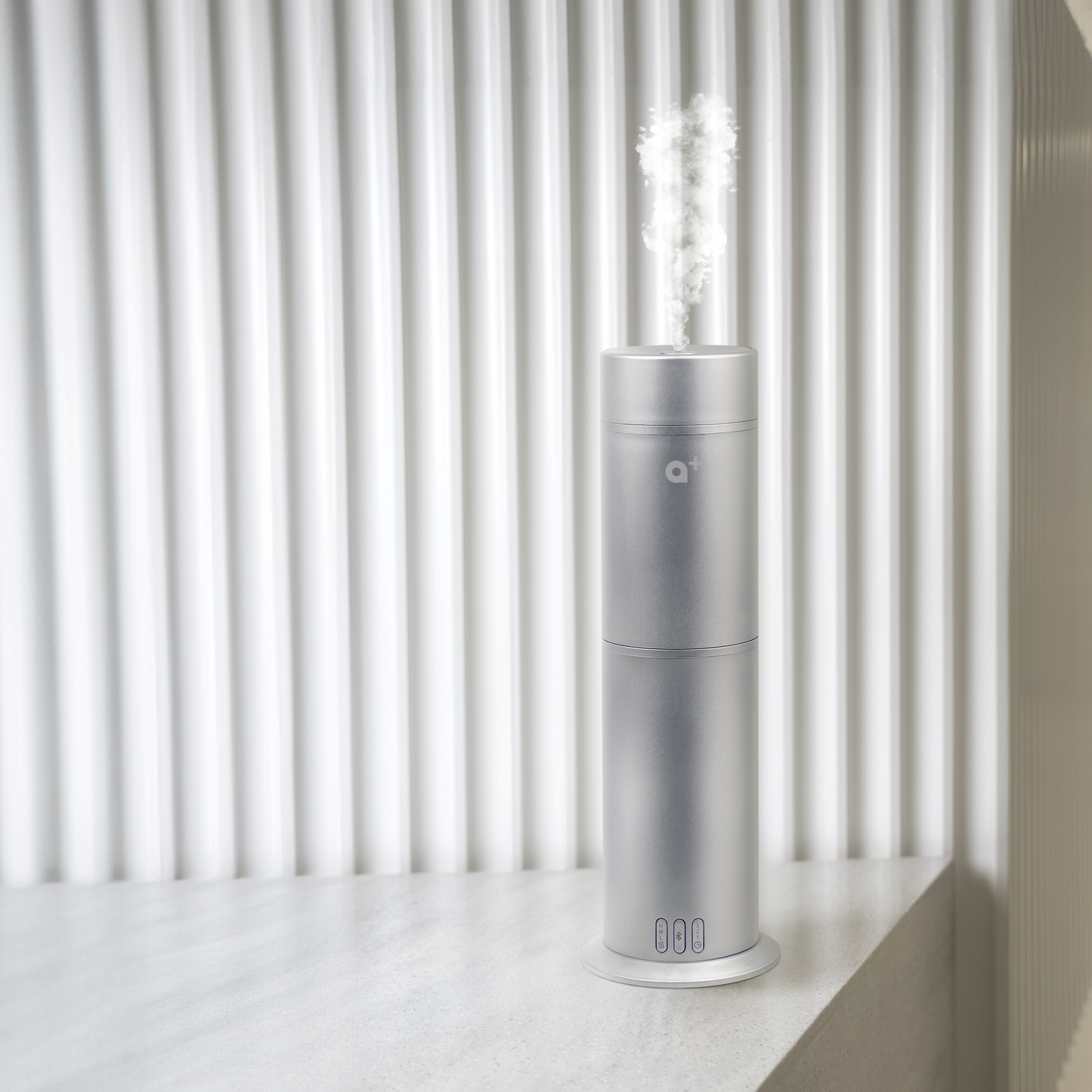 Aromar+ Waterless Cylinder Diffuser Silver